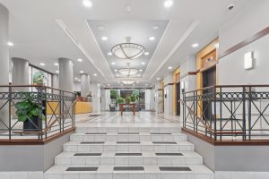 The Victor lobby